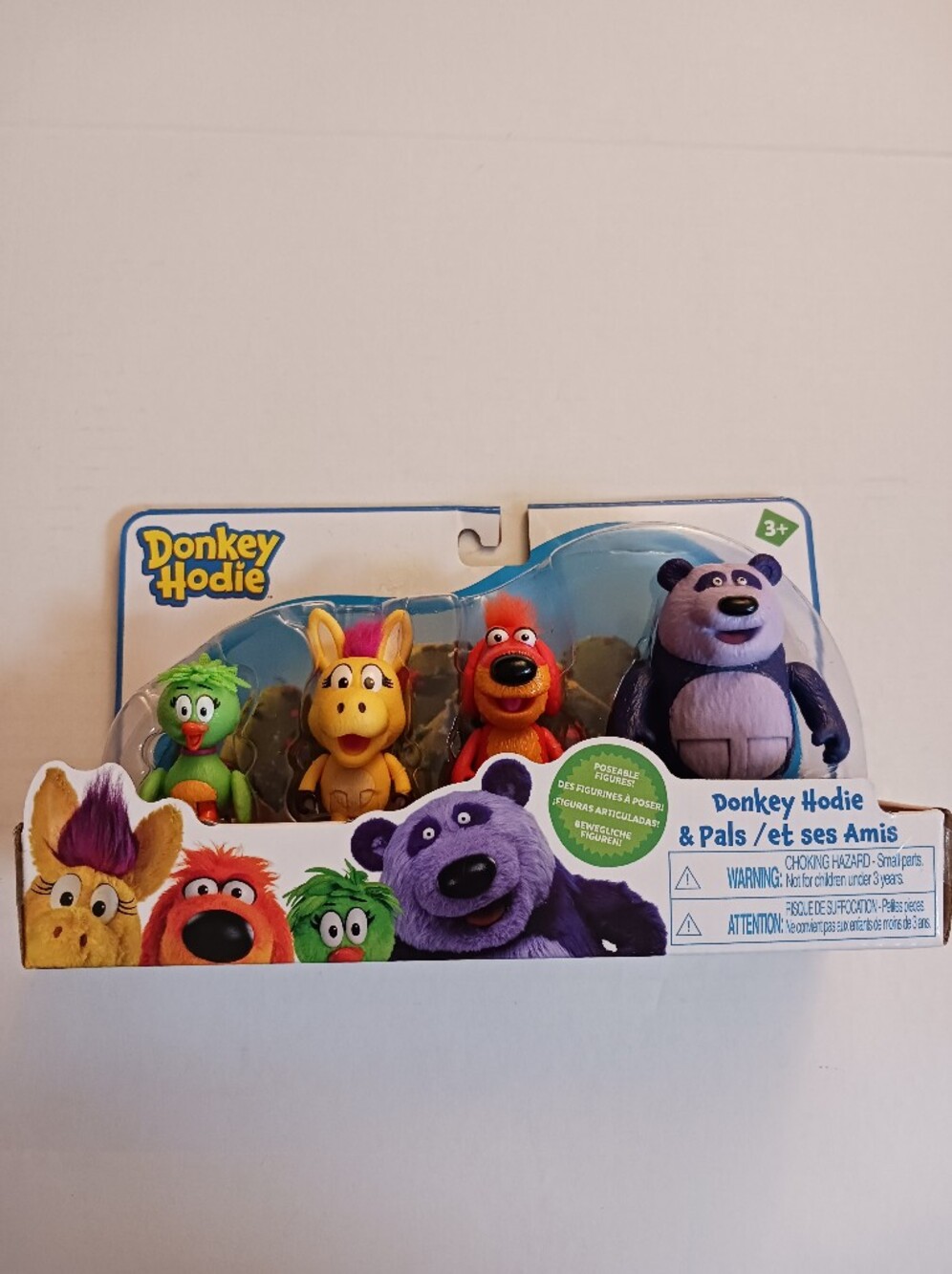 Donkey Hodie 3in Figure Pack , Bob Dog + Fred "Mr" Rogers Productions PBS New